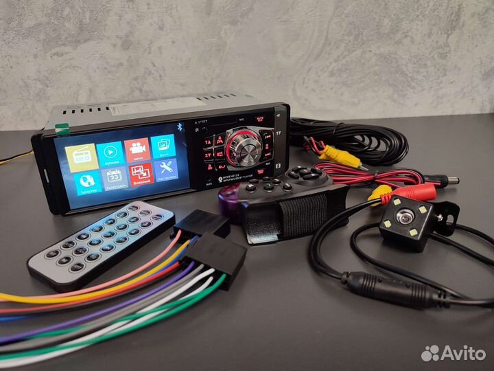Автомагнитола 1din с экраном + камера заднего хода