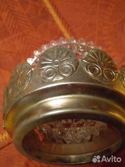 Конфетница в мельхиоровой оплетке