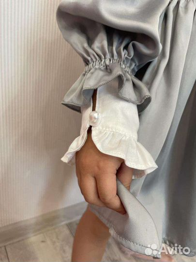 Манжеты сатиновое/кружевные