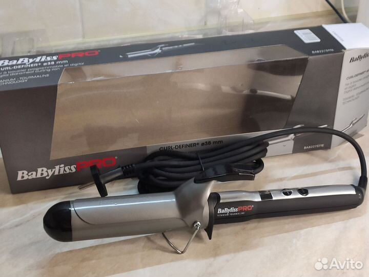 Babyliss pro 38mm titanium tormaline плойка
