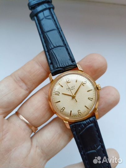 Часы СССР полёт позолоченые редкие