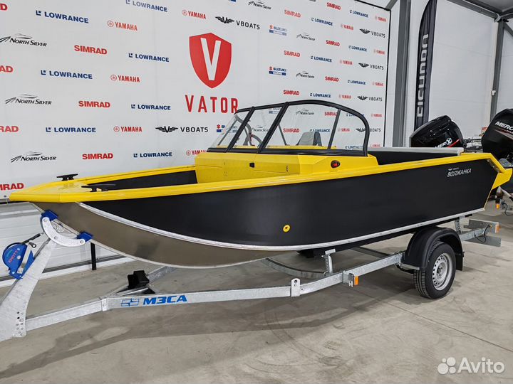 Волжанка 46 фиш с мотором Yamer EF60 BigFoot