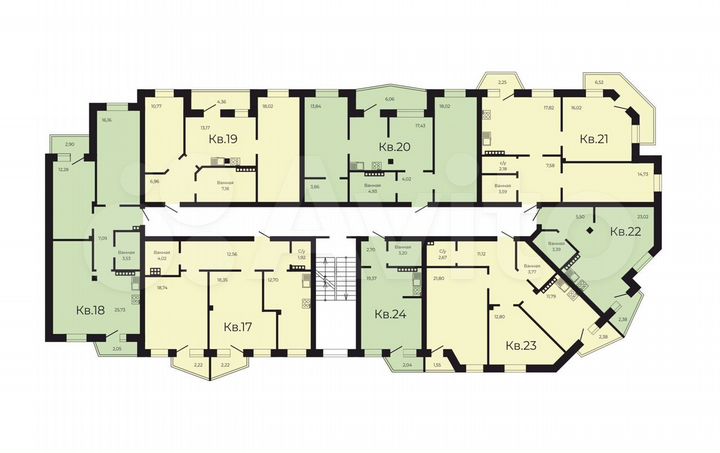 2-к. квартира, 70,5 м², 3/3 эт.