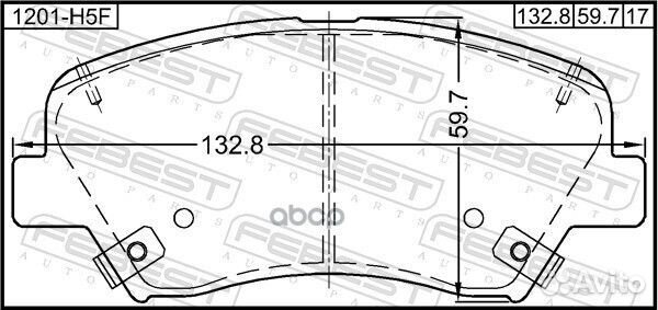 Колодки передние hyundai creta 1201-H5F 1201H5F