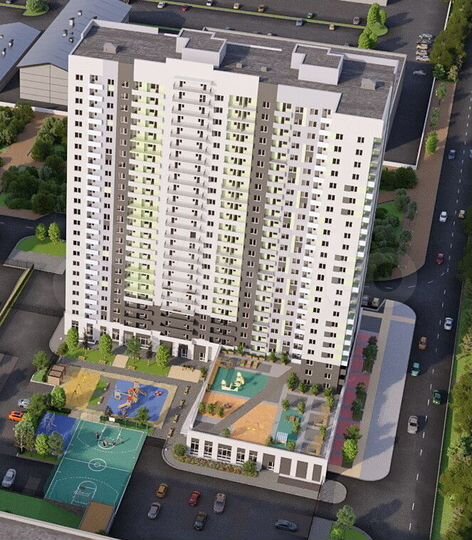 3-к. квартира, 60,5 м², 24/24 эт.