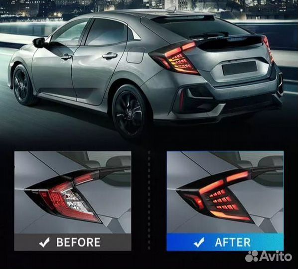 Фонарь задний Honda Civic 2015-2019 (комплект)