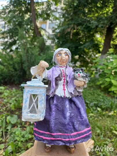 Кукла из ваты, ручная работа