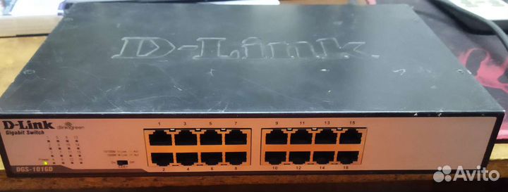 Коммутатор d link dgs-1016d