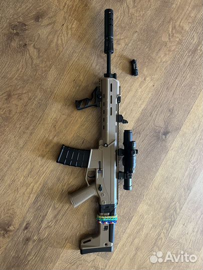 Автоматический гель-бластерный пистолет scar