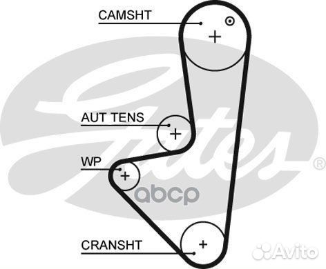 Комплект ремня грм peugeot/citroen/fiat 1.4 93