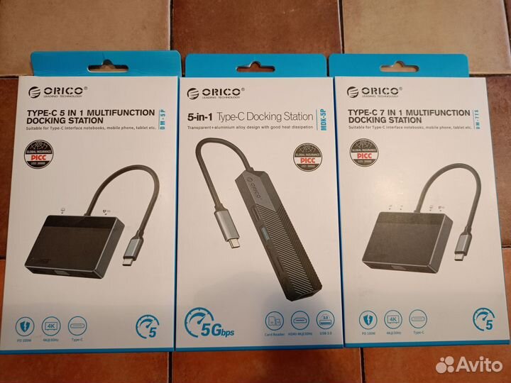 Type C докстанция hdmi VGA