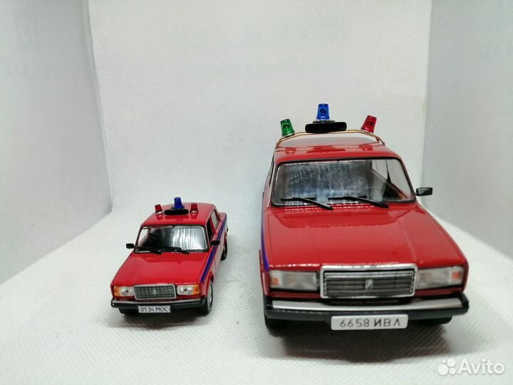 Модель ваз-2107 «Жигули» «Милиция» в масштабе 1:24