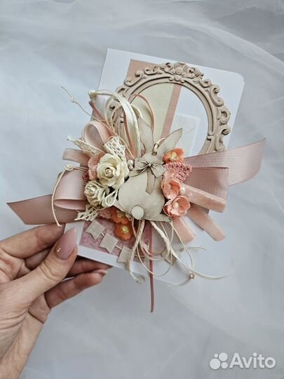 Открытка ручной работы 10 *15 см