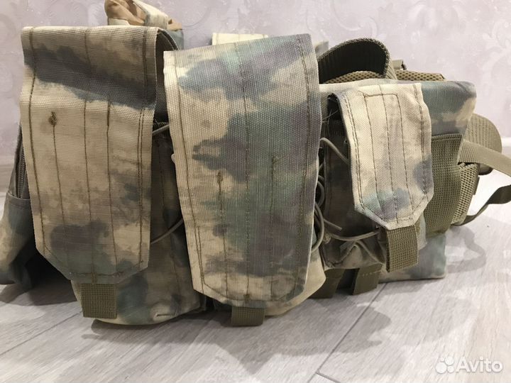 Боевой разгрузочный пояс с подсумками варбелт мох