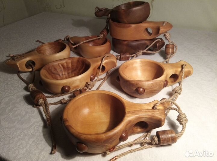 Кружка, кукса, кружка из дерева, ковш