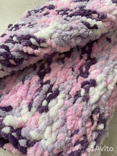 Вязаный детский плед