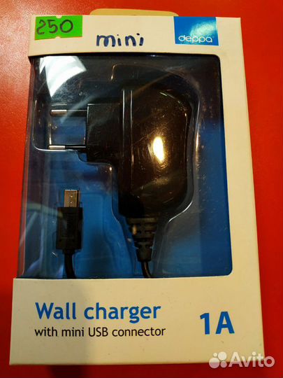 Сетевое зарядное устройство mini usb deppa