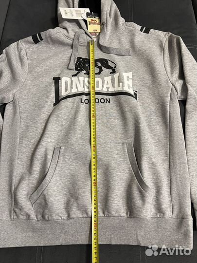 Худи Lonsdale серая размер L