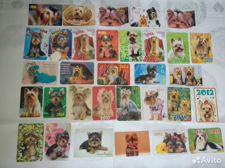 Календарики собаки лот