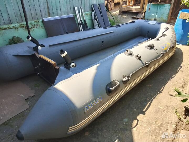 Надувная лодка пвх бу с мотором