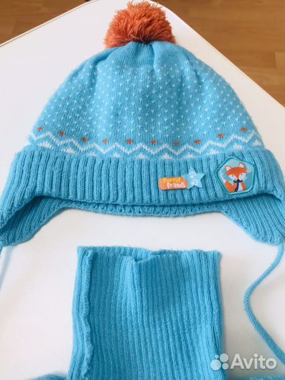 Шапка и шарф-манижка детские Forest Frands