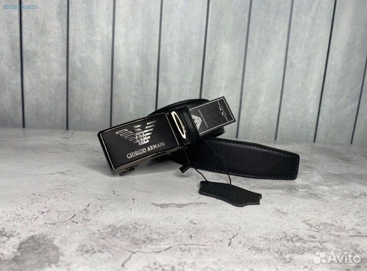 Ремень Armani автомат с гравировкой