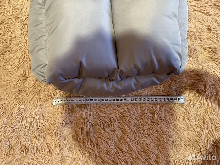 Серый дутый шоппер just warm