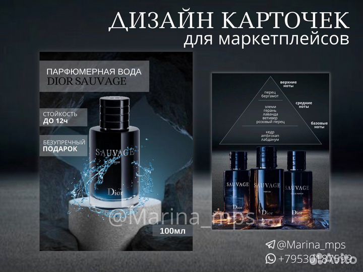 Дизайн карточек для маркетплейсов