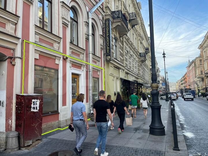 На Рубинштейна под ресторан 118.6 м²