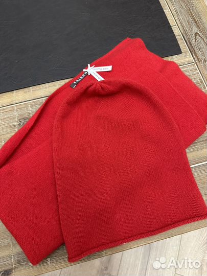 Шапка и шарф из кашемира