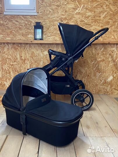 Коляска Moon Nuova Air 2 в 1 Black 2021