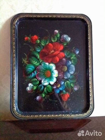 Поднос Жостово металлический