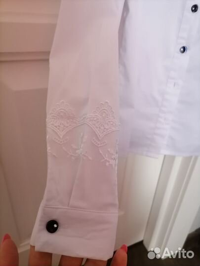 Блузка школьная на девочку 128