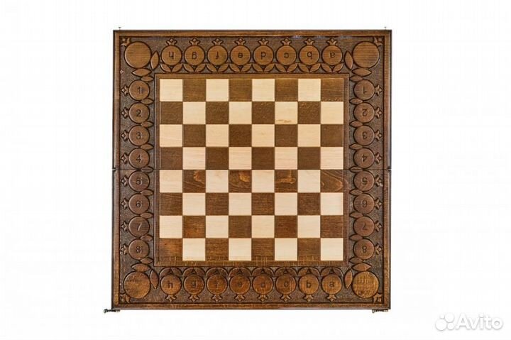 Шахматы и нарды резные Грегит 30 х 32 см Бук Армения 62725