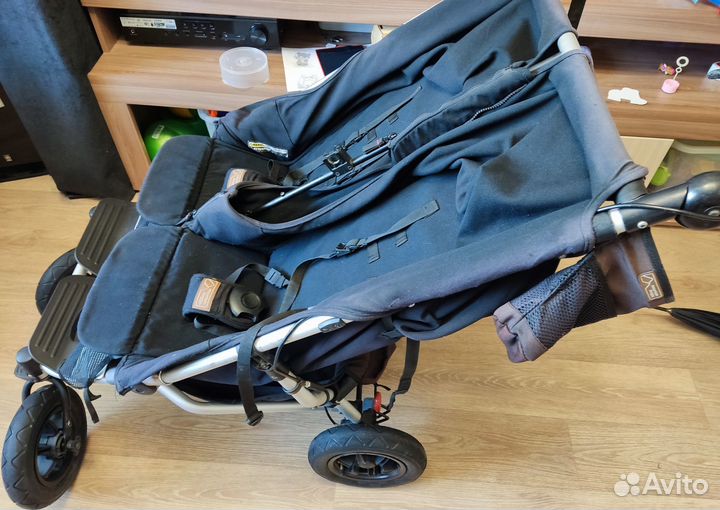 Коляска 3 в 1 для двойни mountain buggy duet