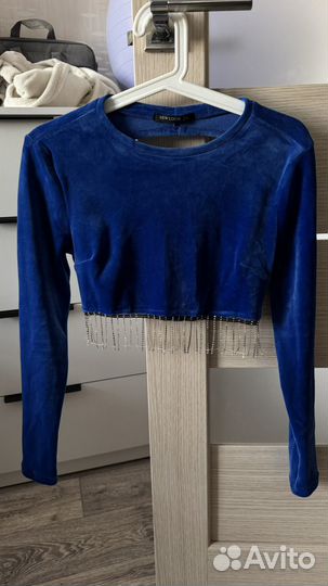 Костюм бархатный юбка и топ