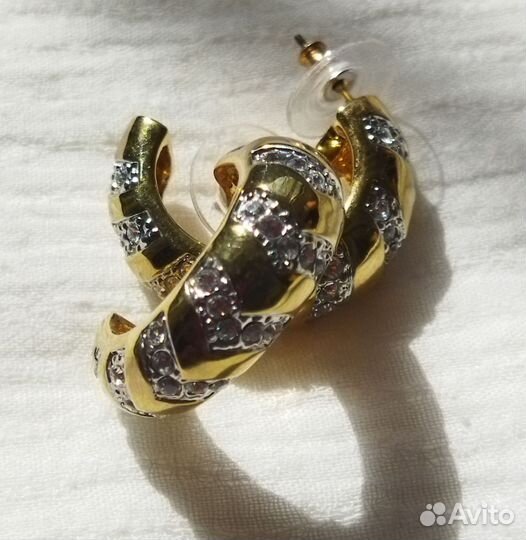 Серьги с кристалами swarovski