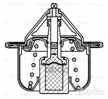 Термостат для а/м Hyundai Solaris II (17) /KIA Rio