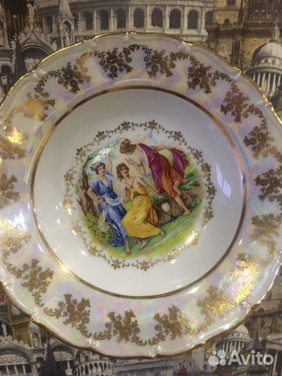 Тарелка Мадонна глубокая размер 24*7 новые