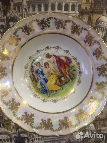 Тарелка Мадонна глубокая размер 24*7 новые