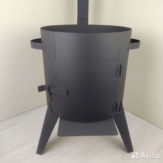 Очаг под казан с дымоходом 12л