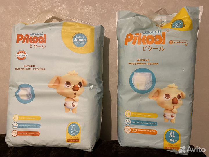 Подгузники pikool comfort xl