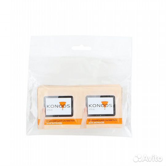 Салфетки влажные для экранов 10 шт Konoos KTS-10