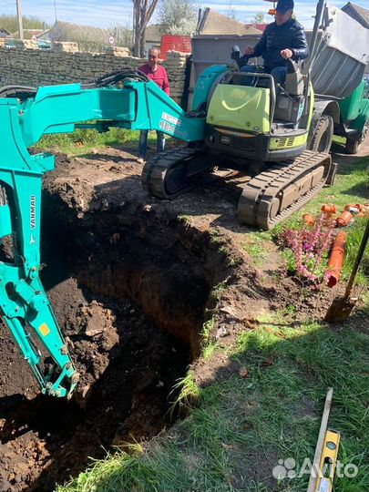 Услуги мини экскаватора, земляные работы