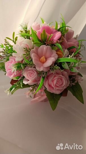 Букет цветов из мыла