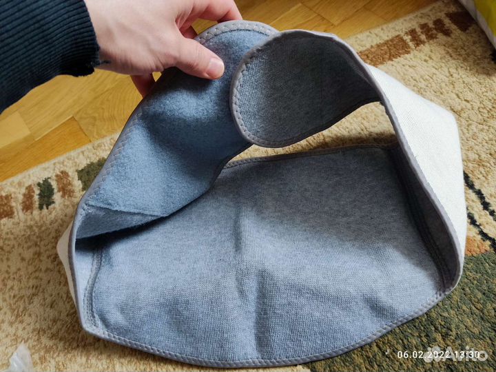 Теплый пояс на липучках из овечьей шерсти