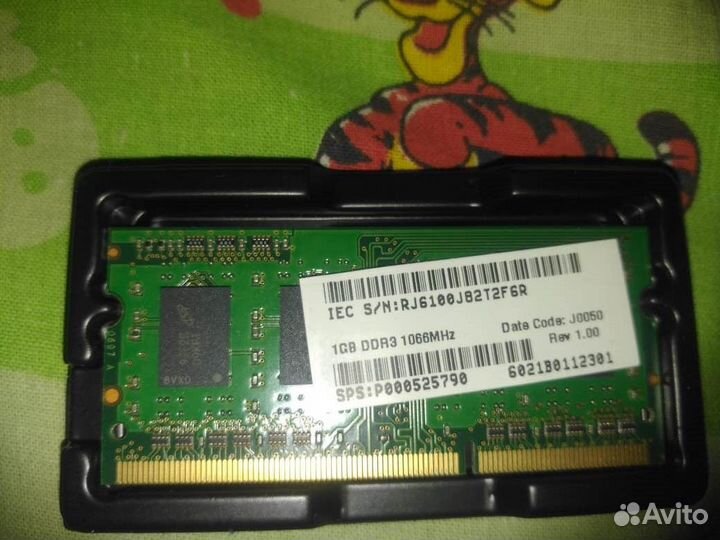 Память для ноутбука DDR3 1Gb, 2Gb и DDR2 1Gb