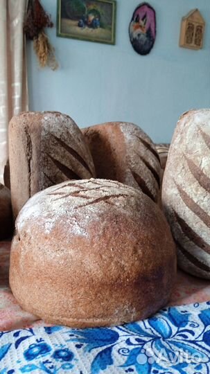 Хлеб на закваске бездрожжевой из русской печи