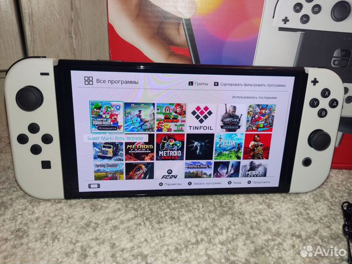 Новый прошитый Nintendo Switch Oled 256Gb+куча игр