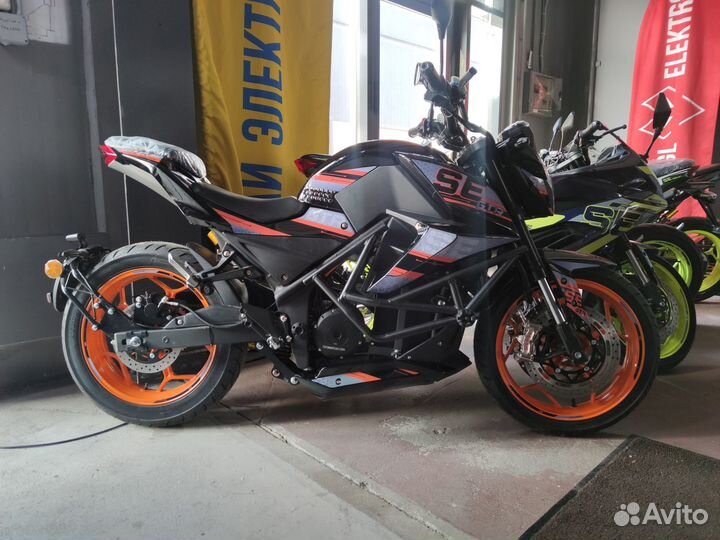 Электромотоцикл SE GTR (без акб и сборки) черный